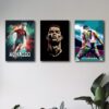 Set of 3 Cristiano Ronaldo CR7 Wooden Photo Frames | Sticky Wall Art for Football Fans